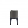 Manhattan Comfort Gansevoort Modern Faux Leather Dining Chair in Pebble Grey Back