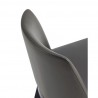 Manhattan Comfort Gansevoort Modern Faux Leather Dining Chair in Pebble Grey Half
