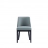 Manhattan Comfort Gansevoort Modern Faux Leather Dining Chair in Pewter Front