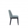 Manhattan Comfort Gansevoort Modern Faux Leather Dining Chair in Pewter Side