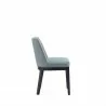 Manhattan Comfort Gansevoort Modern Faux Leather Dining Chair in Pewter Side - Manhattan Comfort Gansevoort Modern Faux Leather Dining Chair in Pewter Side