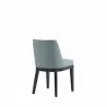 Manhattan Comfort Gansevoort Modern Faux Leather Dining Chair in Pewter Side Angle - Manhattan Comfort Gansevoort Modern Faux Leather Dining Chair in Pewter Side Angle