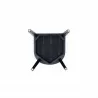 Manhattan Comfort Gansevoort Modern Faux Leather Dining Chair in Pewter Bottom - Manhattan Comfort Gansevoort Modern Faux Leather Dining Chair in Pewter Bottom