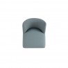 Manhattan Comfort Gansevoort Modern Faux Leather Dining Chair in Pewter Top