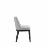 Manhattan Comfort Gansevoort Modern Faux Leather Dining Chair in Stone Grey Side - Manhattan Comfort Gansevoort Modern Faux Leather Dining Chair in Stone Grey Side