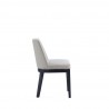 Manhattan Comfort Gansevoort Modern Faux Leather Dining Chair in Stone Grey Side