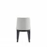 Manhattan Comfort Gansevoort Modern Faux Leather Dining Chair in Stone Grey Back - Manhattan Comfort Gansevoort Modern Faux Leather Dining Chair in Stone Grey Back
