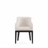Manhattan Comfort Gansevoort Modern Faux Leather Dining Armchair in Cream Front - Manhattan Comfort Gansevoort Modern Faux Leather Dining Armchair in Cream Front
