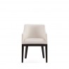 Manhattan Comfort Gansevoort Modern Faux Leather Dining Armchair in Cream Front