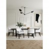 Manhattan Comfort Gansevoort Modern Faux Leather Dining Armchair in Cream Full Set