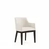 Manhattan Comfort Gansevoort Modern Faux Leather Dining Armchair in Cream Front - Manhattan Comfort Gansevoort Modern Faux Leather Dining Armchair in Cream Front
