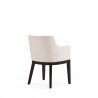Manhattan Comfort Gansevoort Modern Faux Leather Dining Armchair in Cream Back