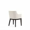 Manhattan Comfort Gansevoort Modern Faux Leather Dining Armchair in Cream Back - Manhattan Comfort Gansevoort Modern Faux Leather Dining Armchair in Cream Back