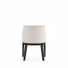 Manhattan Comfort Gansevoort Modern Faux Leather Dining Armchair in Cream Back - Manhattan Comfort Gansevoort Modern Faux Leather Dining Armchair in Cream Back