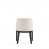 Manhattan Comfort Gansevoort Modern Faux Leather Dining Armchair in Cream Back