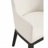 Manhattan Comfort Gansevoort Modern Faux Leather Dining Armchair in Cream Half - Manhattan Comfort Gansevoort Modern Faux Leather Dining Armchair in Cream Half