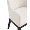 Manhattan Comfort Gansevoort Modern Faux Leather Dining Armchair in Cream Half