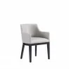 Manhattan Comfort Gansevoort Modern Faux Leather Dining Armchair in Light Grey Side - Manhattan Comfort Gansevoort Modern Faux Leather Dining Armchair in Light Grey Side