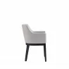 Manhattan Comfort Gansevoort Modern Faux Leather Dining Armchair in Light Grey Side - Manhattan Comfort Gansevoort Modern Faux Leather Dining Armchair in Light Grey Side