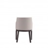 Manhattan Comfort Gansevoort Modern Faux Leather Dining Armchair in Light Grey Back