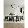 Manhattan Comfort Gansevoort Modern Faux Leather Dining Armchair in Pebble Grey Full Set - Manhattan Comfort Gansevoort Modern Faux Leather Dining Armchair in Pebble Grey Full Set