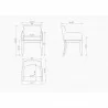 Manhattan Comfort Gansevoort Modern Faux Leather Dining Armchair Size - Manhattan Comfort Gansevoort Modern Faux Leather Dining Armchair Size