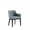 Manhattan Comfort Gansevoort Modern Faux Leather Dining Armchair in Pewter Side