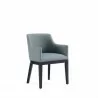 Manhattan Comfort Gansevoort Modern Faux Leather Dining Armchair in Pewter Side - Manhattan Comfort Gansevoort Modern Faux Leather Dining Armchair in Pewter Side