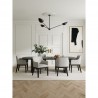 Manhattan Comfort Gansevoort Modern Faux Leather Dining Armchair in Stone Grey Full Set