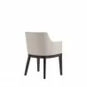 Manhattan Comfort Gansevoort Modern Faux Leather Dining Armchair in Stone Grey Back Angle - Manhattan Comfort Gansevoort Modern Faux Leather Dining Armchair in Stone Grey Back Angle
