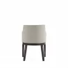 Manhattan Comfort Gansevoort Modern Faux Leather Dining Armchair in Stone Grey Back - Manhattan Comfort Gansevoort Modern Faux Leather Dining Armchair in Stone Grey Back