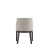 Manhattan Comfort Gansevoort Modern Faux Leather Dining Armchair in Stone Grey Back