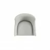 Manhattan Comfort Gansevoort Modern Faux Leather Dining Armchair in Stone Grey Top - Manhattan Comfort Gansevoort Modern Faux Leather Dining Armchair in Stone Grey Top