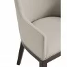 Manhattan Comfort Gansevoort Modern Faux Leather Dining Armchair in Stone Grey Half - Manhattan Comfort Gansevoort Modern Faux Leather Dining Armchair in Stone Grey Half