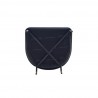 Manhattan Comfort Flor Fabric Dining Chair in Black Bottom