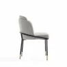 Manhattan Comfort Flor Fabric Dining Chair in Wheat Side - Manhattan Comfort Flor Fabric Dining Chair in Wheat Side