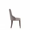 Manhattan Comfort Shubert Modern Faux Leather and Velvet Dining Chair in Light Grey Side - Manhattan Comfort Shubert Modern Faux Leather and Velvet Dining Chair in Light Grey Side