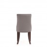 Manhattan Comfort Shubert Modern Faux Leather and Velvet Dining Chair in Light Grey Back