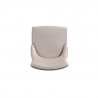 Manhattan Comfort Shubert Modern Faux Leather and Velvet Dining Chair in Light Grey Top
