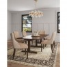 Manhattan Comfort Shubert Modern Faux Leather and Velvet Dining Chair in Tan Full Set