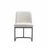Manhattan Comfort Serena Faux Leather Dining Chair in Cream Front - Manhattan Comfort Serena Faux Leather Dining Chair in Cream Front