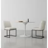 Manhattan Comfort Serena Faux Leather Dining Chair in Cream - Manhattan Comfort Serena Faux Leather Dining Chair in Cream