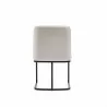 Manhattan Comfort Serena Faux Leather Dining Chair in Cream Back - Manhattan Comfort Serena Faux Leather Dining Chair in Cream Back