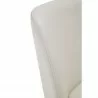 Manhattan Comfort Serena Faux Leather Dining Chair in Cream Half - Manhattan Comfort Serena Faux Leather Dining Chair in Cream Half