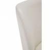 Manhattan Comfort Serena Faux Leather Dining Chair in Cream Half