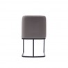 Manhattan Comfort Serena Faux Leather Dining Chair in Grey Back