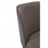 Manhattan Comfort Serena Faux Leather Dining Chair in Grey Half