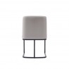 Manhattan Comfort Serena Faux Leather Dining Chair in Light Grey Back