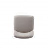 Manhattan Comfort Serena Faux Leather Dining Chair in Light Grey Top
