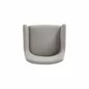 Manhattan Comfort Modern Serena Dining Armchair Upholstered in Leatherette with Steel Legs Light Grey Top - Manhattan Comfort Modern Serena Dining Armchair Upholstered in Leatherette with Steel Legs Light Grey Top